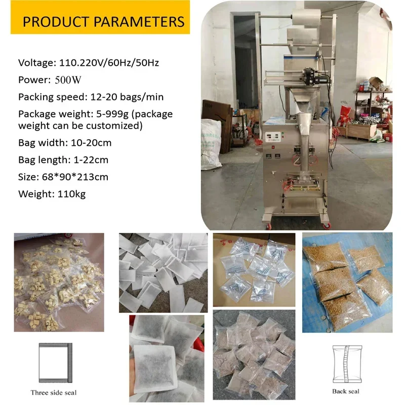 1000g Packaging hine For Grain Powder Laundry Detergent Salt Qutative Automatic Packing hine