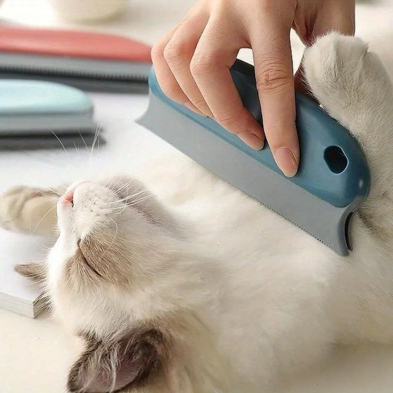 1 Stück Tierhaar-Entfernungsbürste, Gummiborsten, Ergonomischer Griff, Sicher für Hunde & Katzen, Reinigt Sofa, Teppich, Autositz, Leicht zu Reinigen – Detail 6