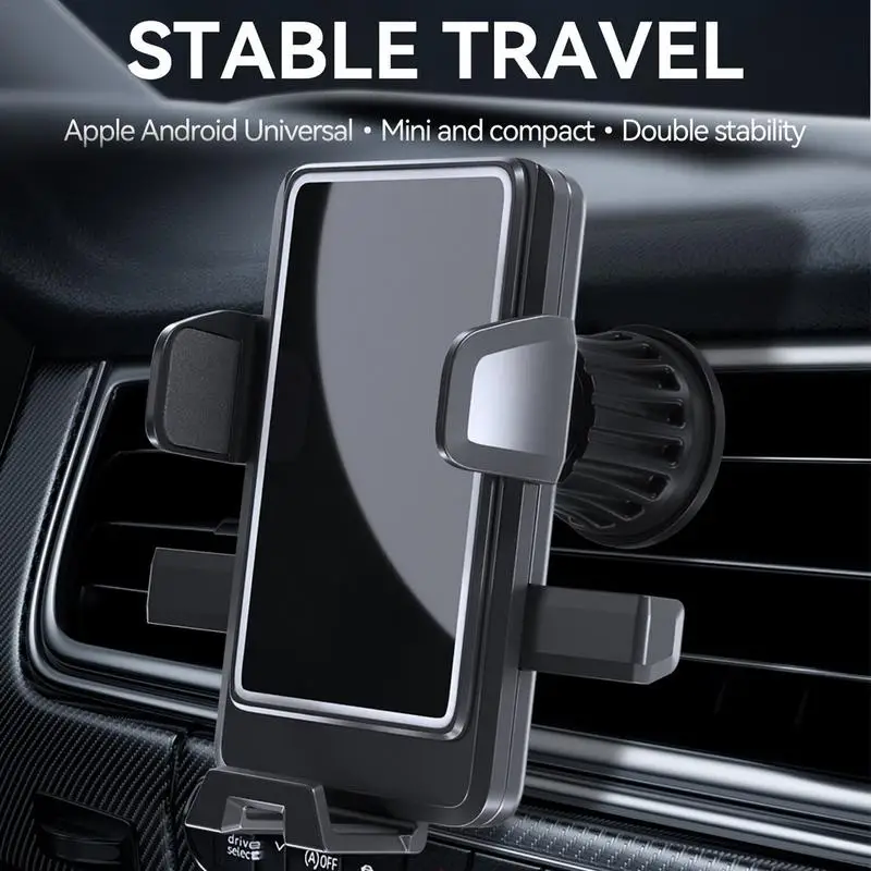 Car Holder For Cell Phone Automatic Locking Car Phone Holder 360 Rotation Smooth Car Phone Holder For Vehicle Air Vent