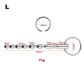 Mužský nerezový uretrální kolík, uretrální dil, znějící penis kolík, močová trubice, stimulace, dilatátor, masturbační tyč, sexuální hračky pro muže 8 nejlepší prodej močová trubice šroub penisový kolík - №6