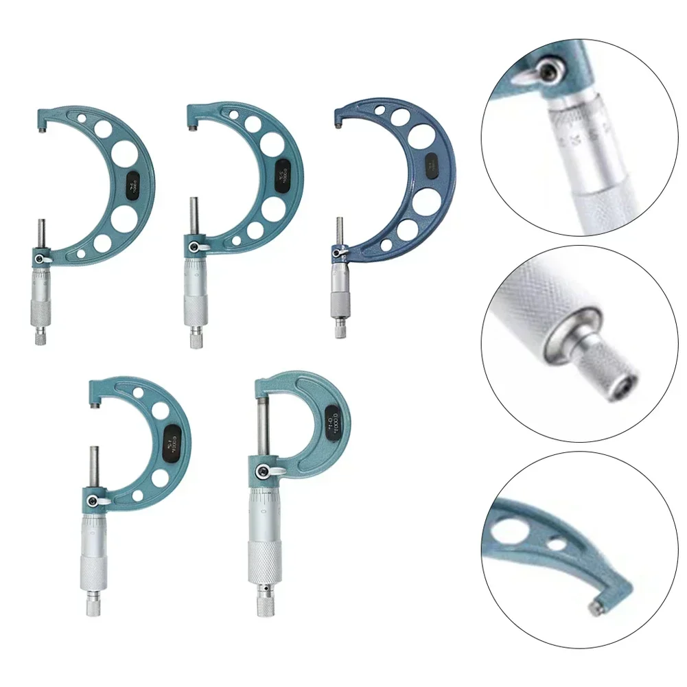 Micrometer Outside Diameter Measurement Tool 0-1in 1-2in 2-3in 3-4in 4-5in Outside Spiral Micrometer Mechane Gauges Measureing