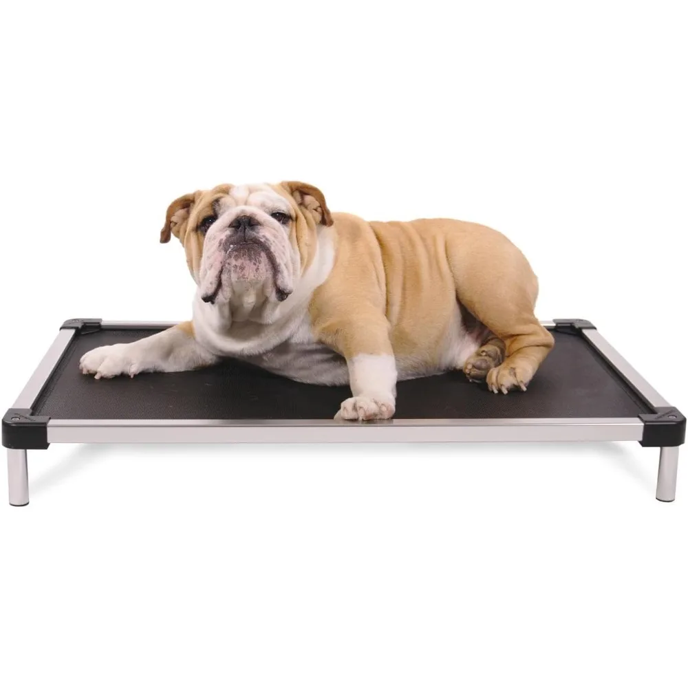 

Chew Proof Mesh Elevated Dog Bed - Made for Aggressive Chewers, Indestructible Cot, Heavy Duty, 120-Day Warranty, Washable, Pre