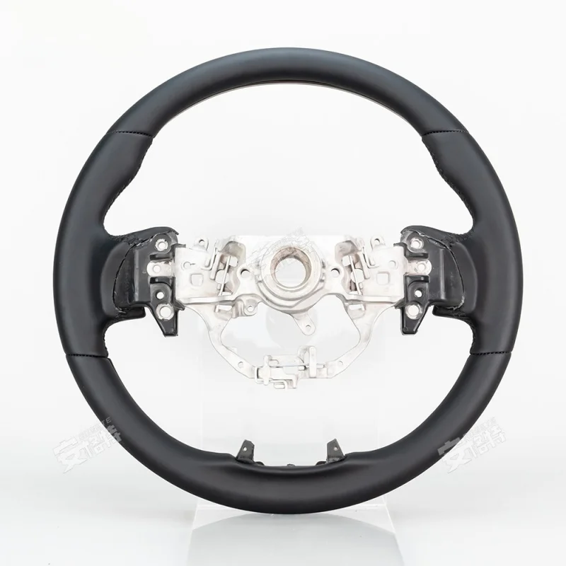For Toyota Crown/Alphard/Camry (2024) Mahogany & Flat Leather Steering Wheel (Custom Modified Part)