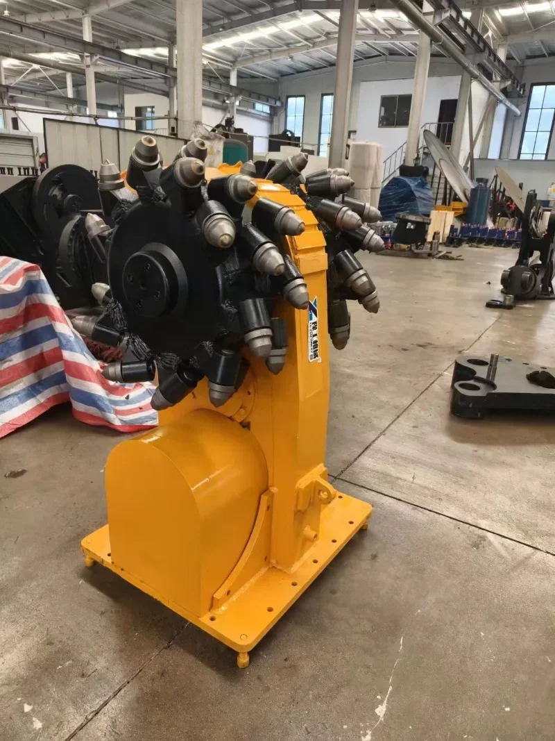 Hydraulic Drum Cutter Milling Machine Roadwork Landscaping Boring Cutting Digging Pavement Tunnel Compact Hydraulic Equipment