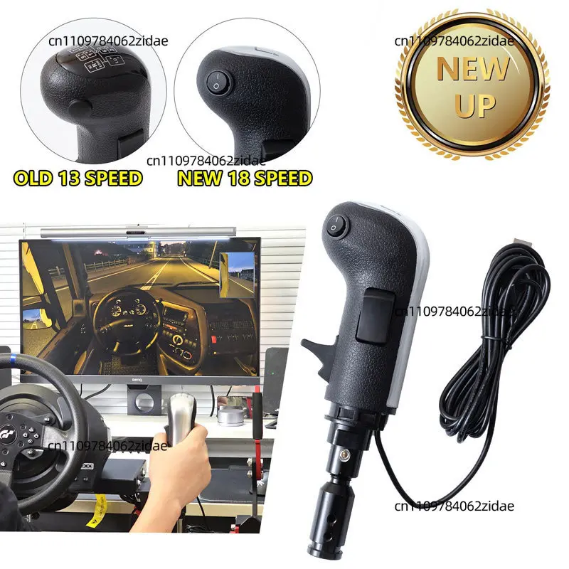 For Sim Racing Gear Shift Knob High Low Gear Head for ETS2 ATS Logitech G29 G923 Thrustmaster TH8A