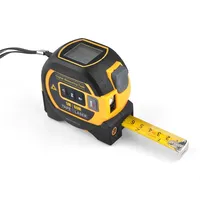 60m Digital Laser Distance Meter, Handheld Infrared Range Finder, 5m Measuring Tape Laser Ruler, 3 In1 LCD Display