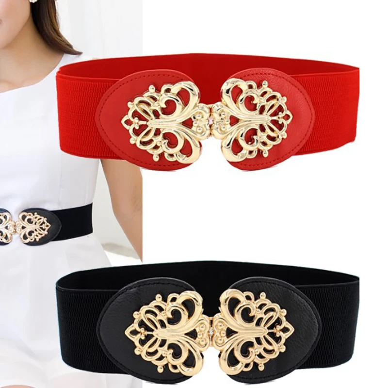 Fashion Sweater Wide Casual Elastic Waistband Belt Women Skinny Belt For Dresses Ladies Belts Waist Band Cinch Waistband