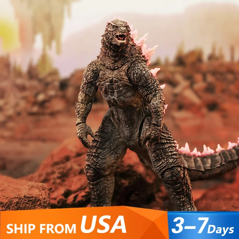 

HIYA Exquisite Basic Series Movie The New Empire Godzilla Evolved Ver. Action, Pink Dorsal Fins Godzilla Figures Gift for Adults