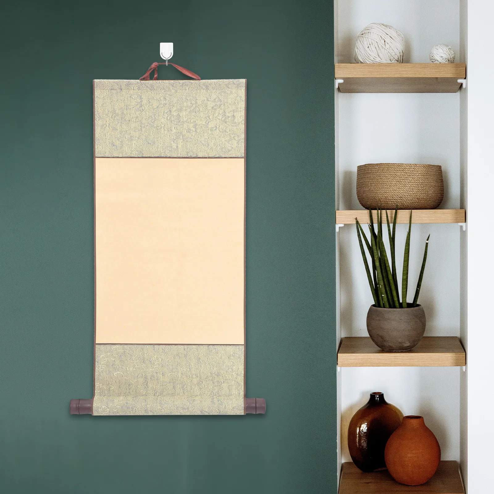 Premium Chinese Calligraphy Scroll Paper Blank Hanging Scroll for Brush Painting Writing DIY Art Wall Display Practice Xuan