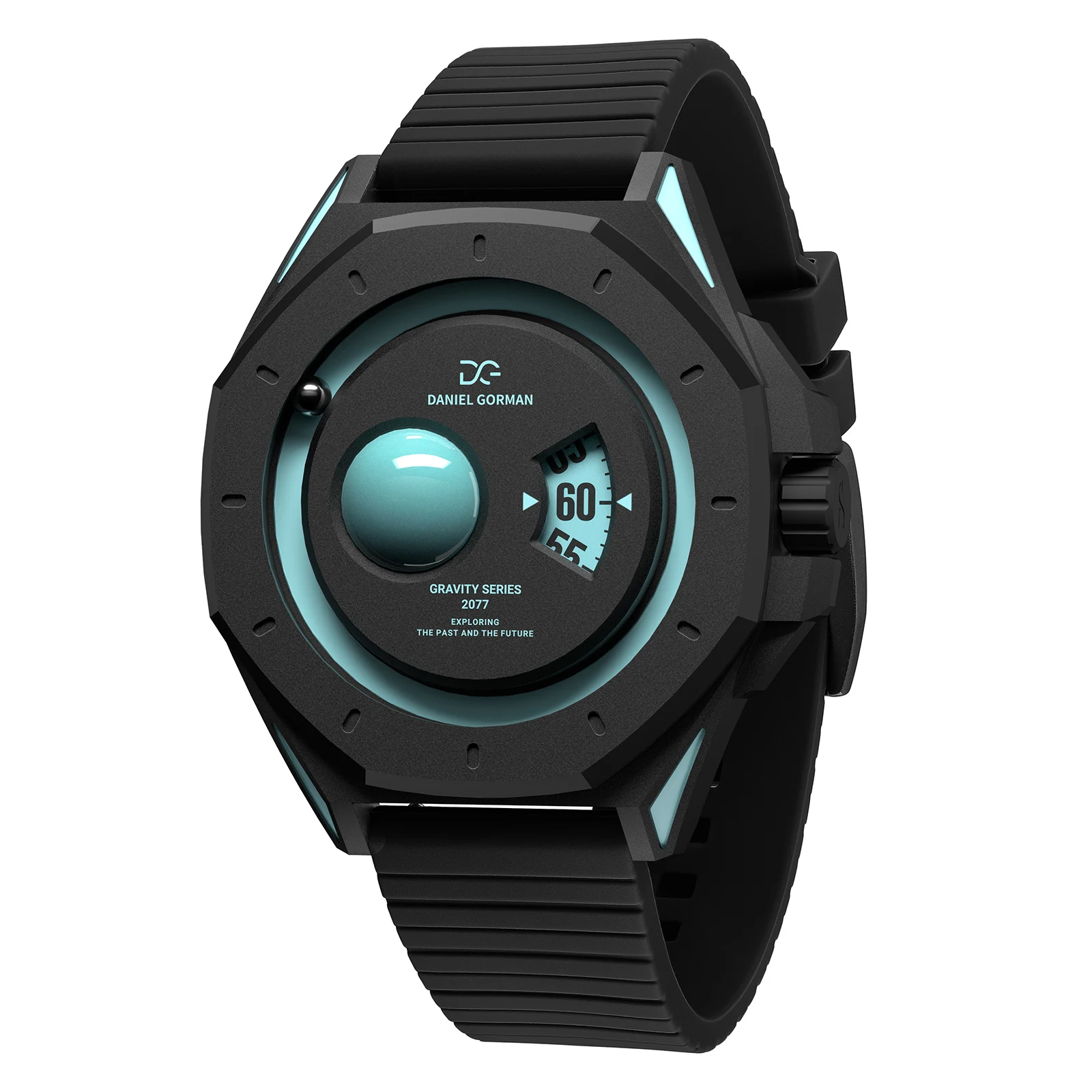 DG Fashion Men's Watch Magnetic Bead Concept Matrix Watch Waterproof Pixel Art Design Quality Quartz Watches for Men DG0132