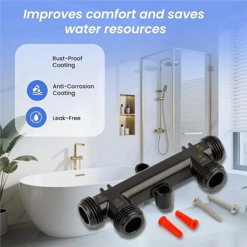 XA6H Energy Saving Thermal Bridge Valves Strong ABS Bypass Valves 595926 Simple Recirculation Gate for Device