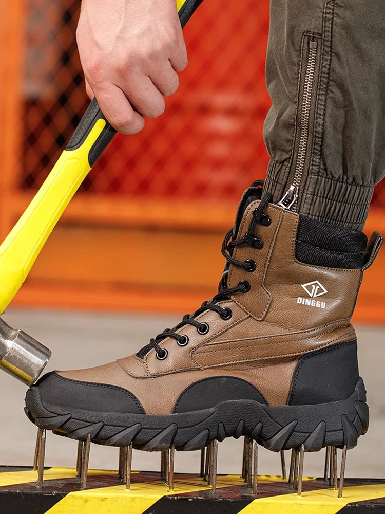 รองเท้าบูทผู้ชายแบบหุ้มข้อสูง  - Work Boot Steel Toe บทวิจารณ์และราคา