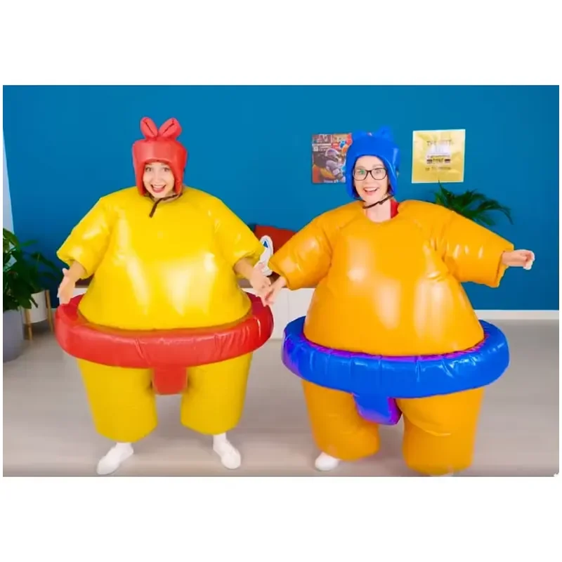 High Quality Foam Padded Sumo Wrestling Suits Full Set of Suits and Mat Kids Inflatable Sumo Set with Mattress