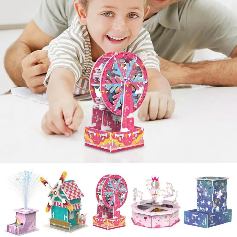 

Kids Science Kits Engineering Puzzle STEM Toy Engineering Puzzle Building Engineering Experiment Kits For Boys Girls
