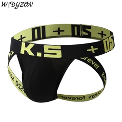 Men's Underwear Sexy Jockstrap Men Cotton Thong Lingeries High Elasticity Tangas Homme Briefs Cueca Male G Strings Panties