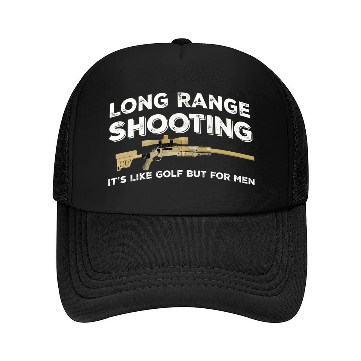 Humorous Headgear for Long-Distance Shooting, Similar to Golf But Tailored for Men - Vintage Caps fo 2026 Mesh Baseball Cap