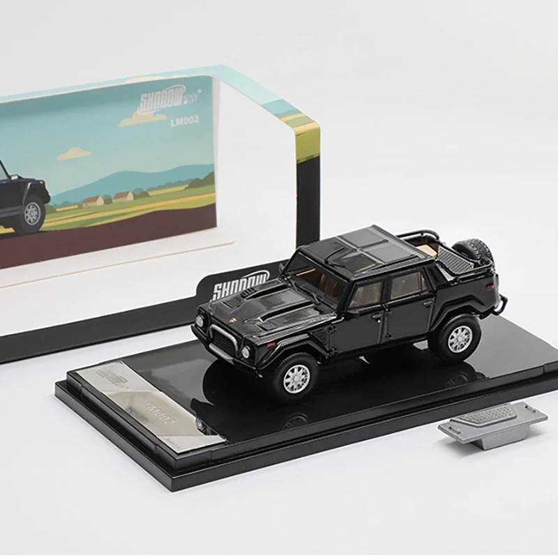 

Shadow Pro 1:64 Lambos LM002 легкосплавный автомобиль, литье под давлением и игрушечный транспорт, модель автомобиля, миниатюрная масштабная модель автомобиля, игрушки для детей
