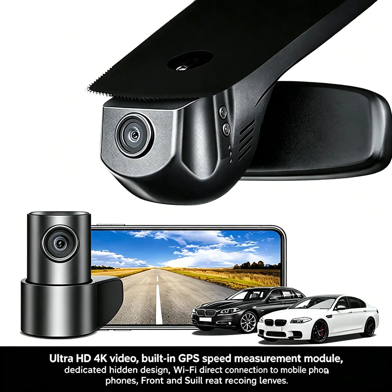 ABC Universal 4K Recording Device with Rain-Sensing Plug And Wireless Mobile Video Transmission for Three Models