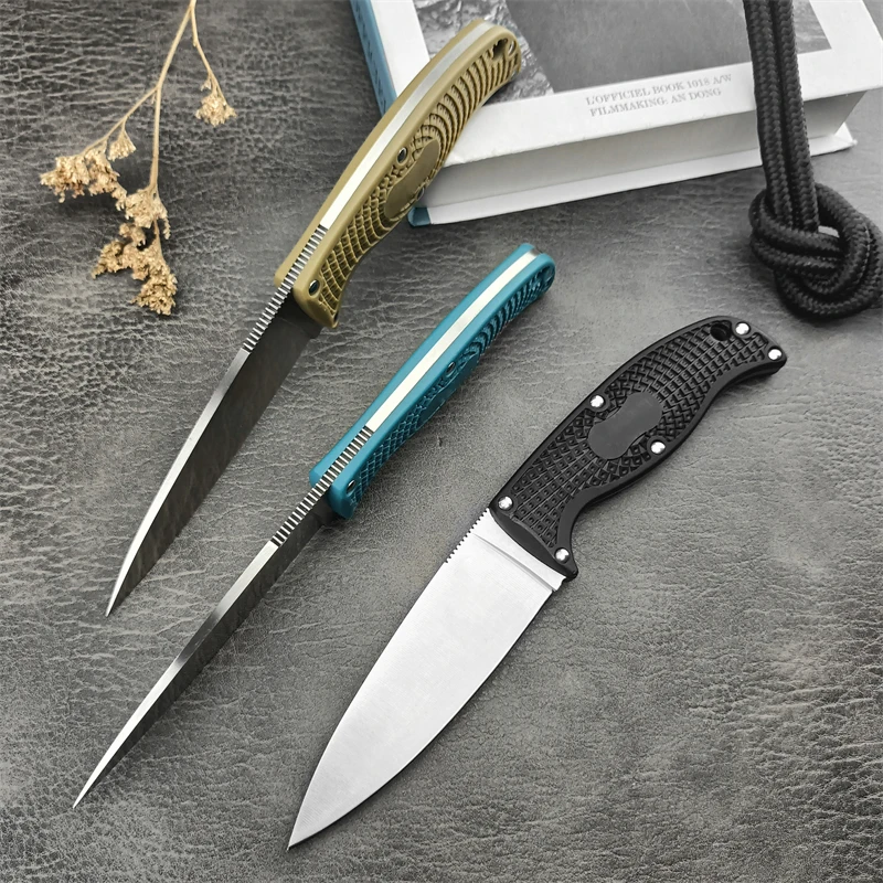 C39 multi-color fixed knife, vegetable cutting and fishing kitchen, tactical hunting nylon fiber handle straight knife