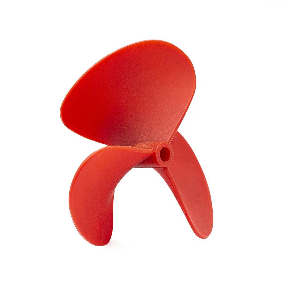 100mm fully impregnated three-blade propeller for trawlers, ROVs, RC boats, etc. using nylon fiber composite material.