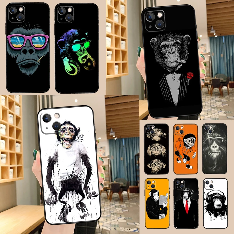Cartoon Monkey Case For Samsung Galaxy A56 A33 A13 A36 A23 A52 A32 A12 A54 A34 A14 A16 A53 A15 A35 A55 A17