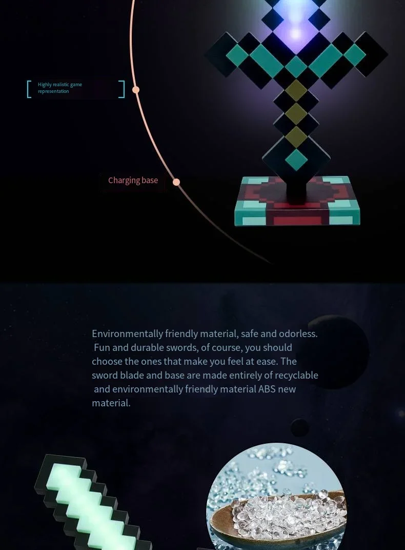 Colour LED Light Figure Toys Game Sword Night Light Decoration Changer Sword Game Peripheral Model Table Lamp Gifts for Children