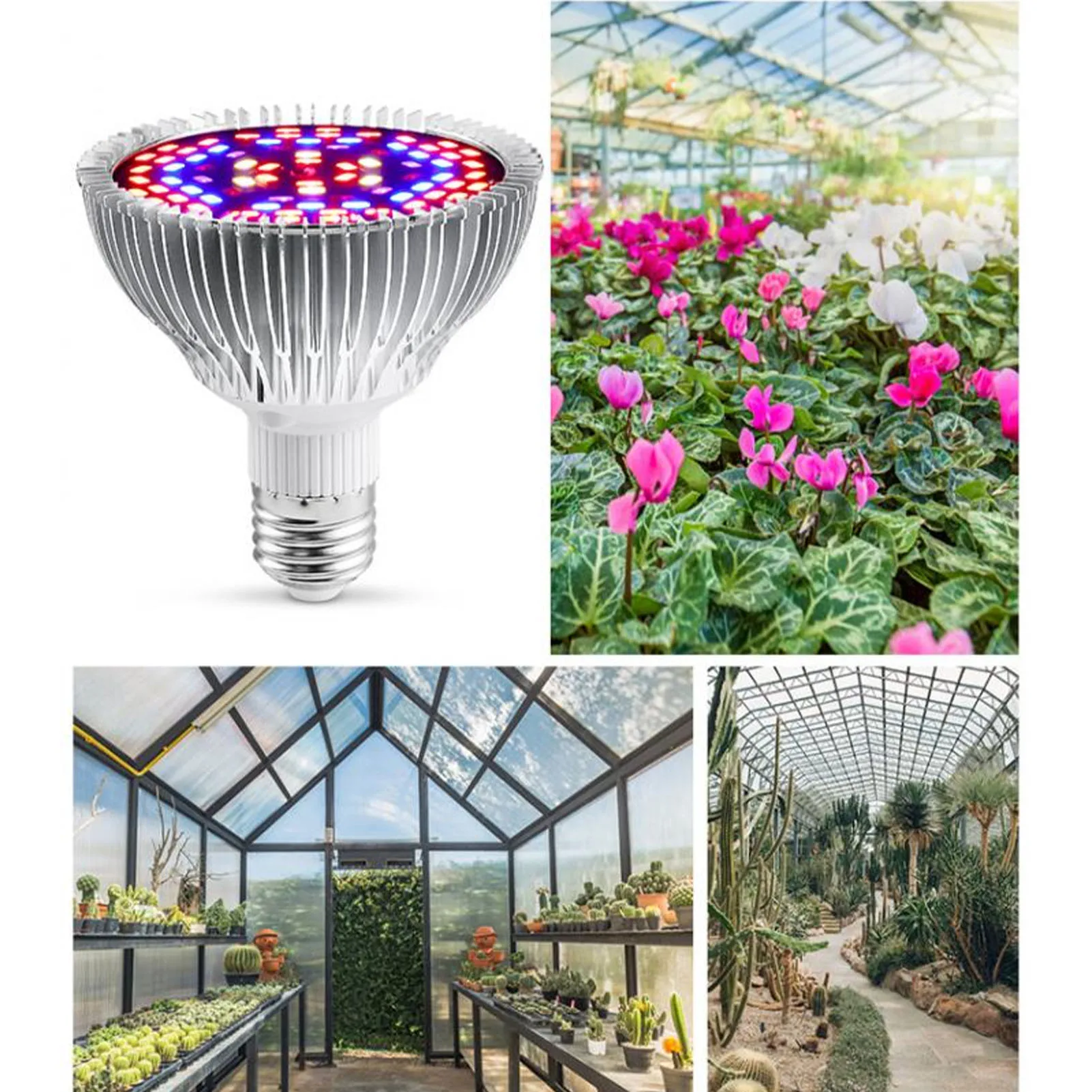 Espectro Completo LED Crescer Luz, Phyto Lâmpada, Interior, Mudas, Flor, Fitolamp, Caixa De Tenda, E27, Phyto Lâmpada