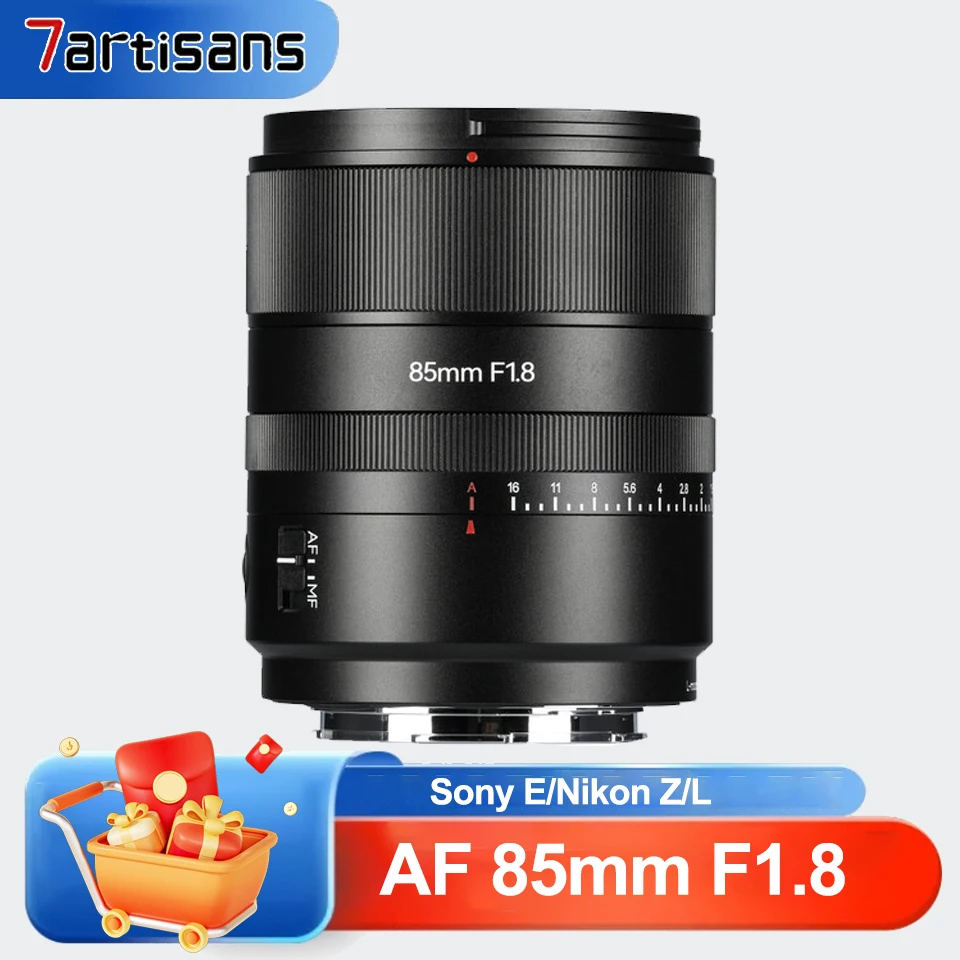

7Artisans AF 85mm F1.8 Полнокадровый объектив с автофокусом и большой диафрагмой Портретный Prime Lens для Sony A7III Nikon ZFC Leica SL