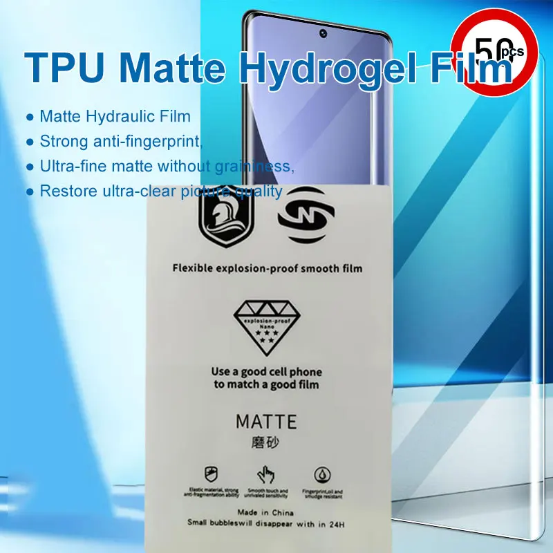 Universal TPU HD Matte Quick Repair Flexible Hydrogel Screen Protector For Film Cutting Machine Front Back Protective Film