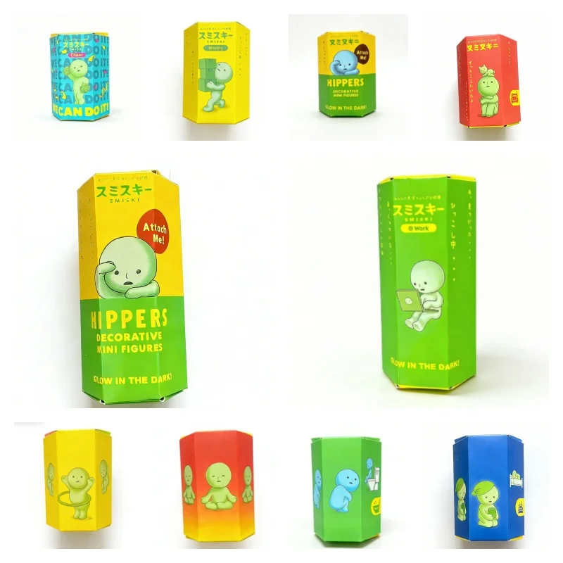 

Подарочная коробка-сюрприз: Набор фигурок-сюрпризов из серии Noctilucent Green Doll, светящиеся в темноте, для декора рабочего стола