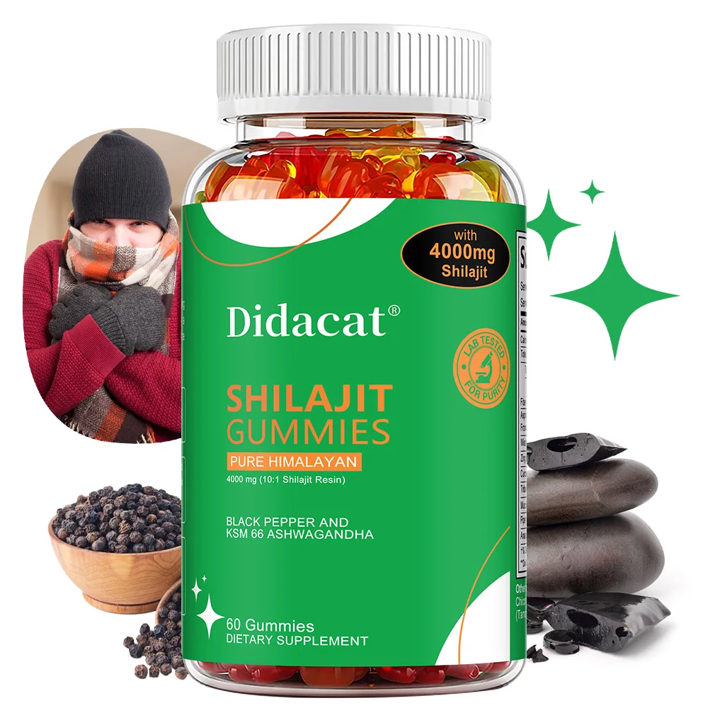 

Shilajit Gummies - Boosts Energy and Vitality, Supports Memory and Brain Function, and Boosts Immunity, Non-GMO