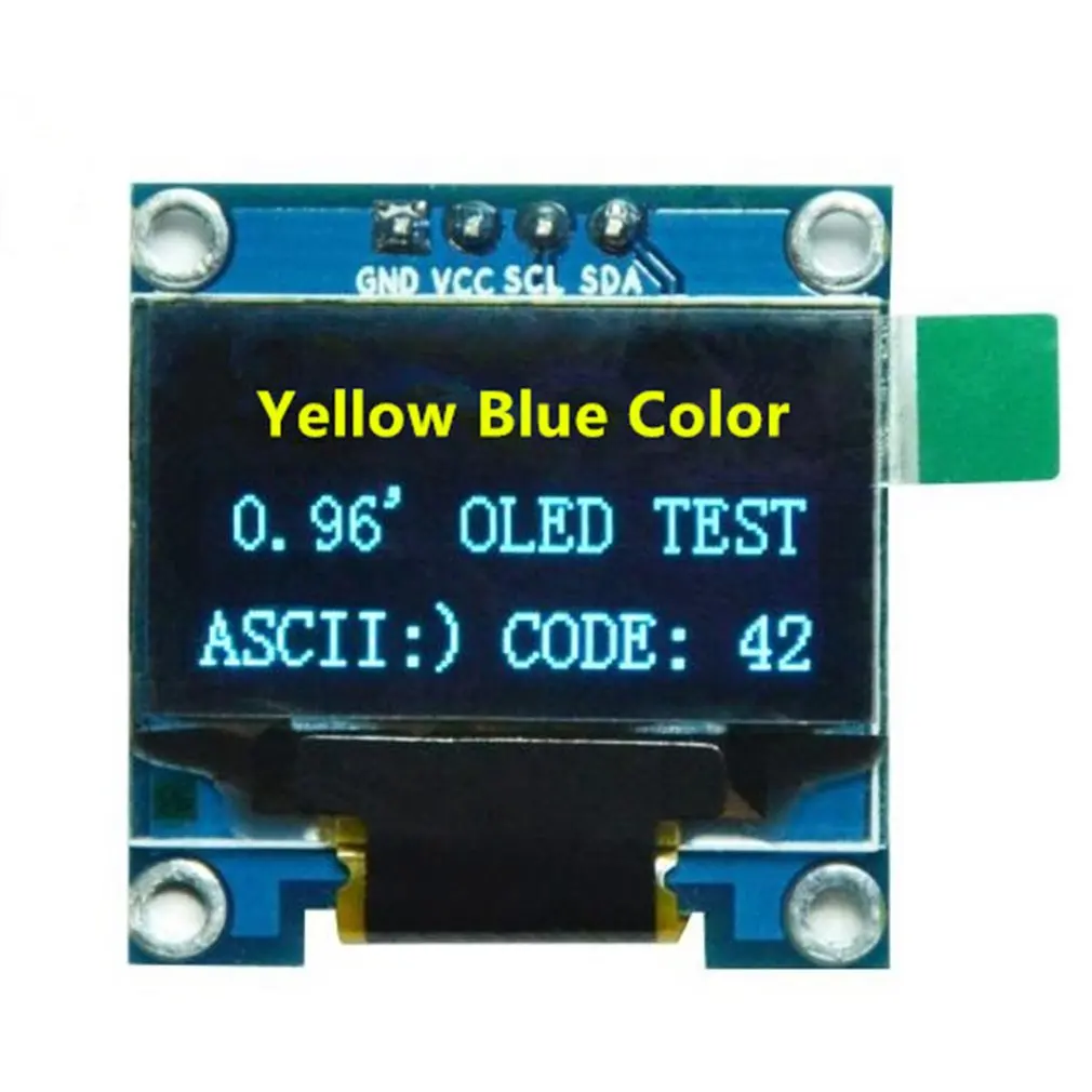 

0.96-inch 4-pin I2c IIC Serial Oled LCD LED Module For Display Raspberry PI 51 Msp420 Stim32 SCR LCD Screen Board For Arduino