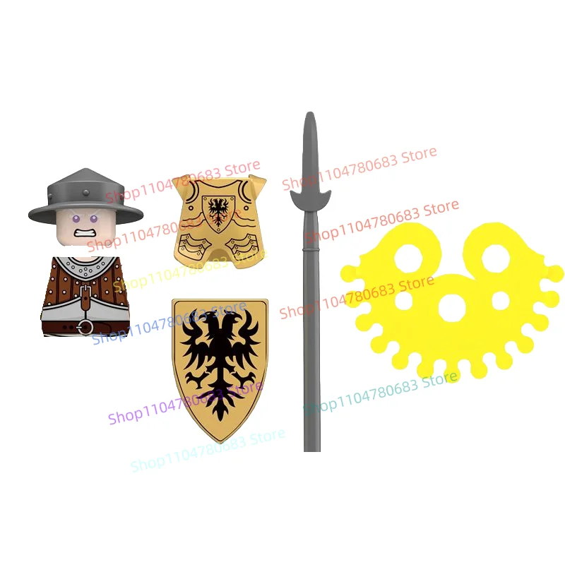 MOC Bouwstenen Wereld Militie Minifiguur Assemblagemodel Display Beeldje Anime Cartoon Decoratief Collectible Toy Gift