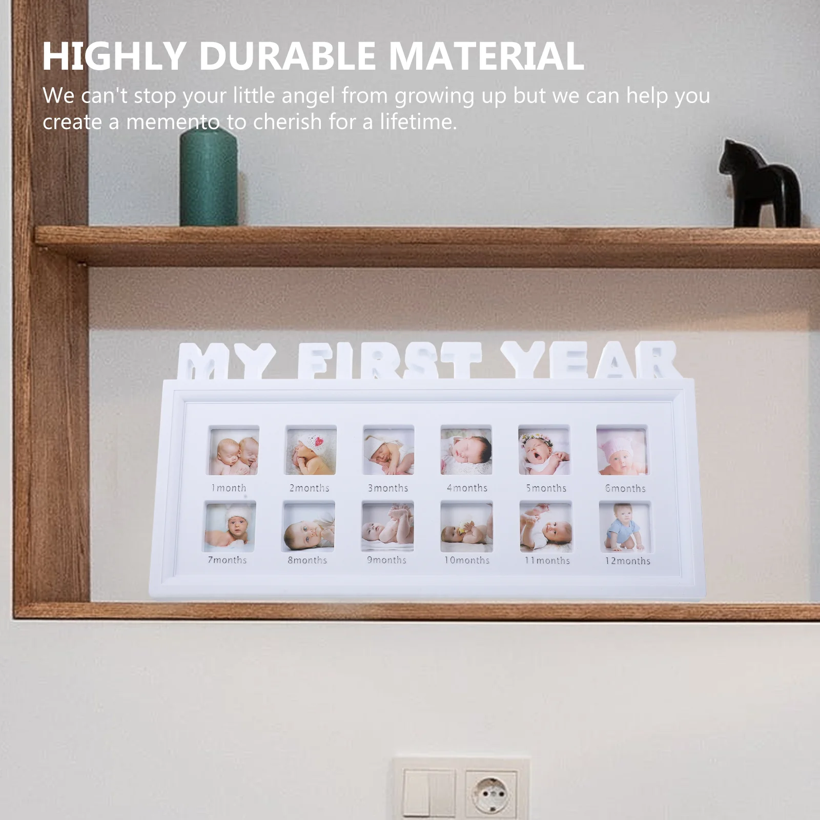 

Growth Keepsake Photo Frame Newborn Baby Monthly Memory Display Newborn Photo Frame Baby Growth Record