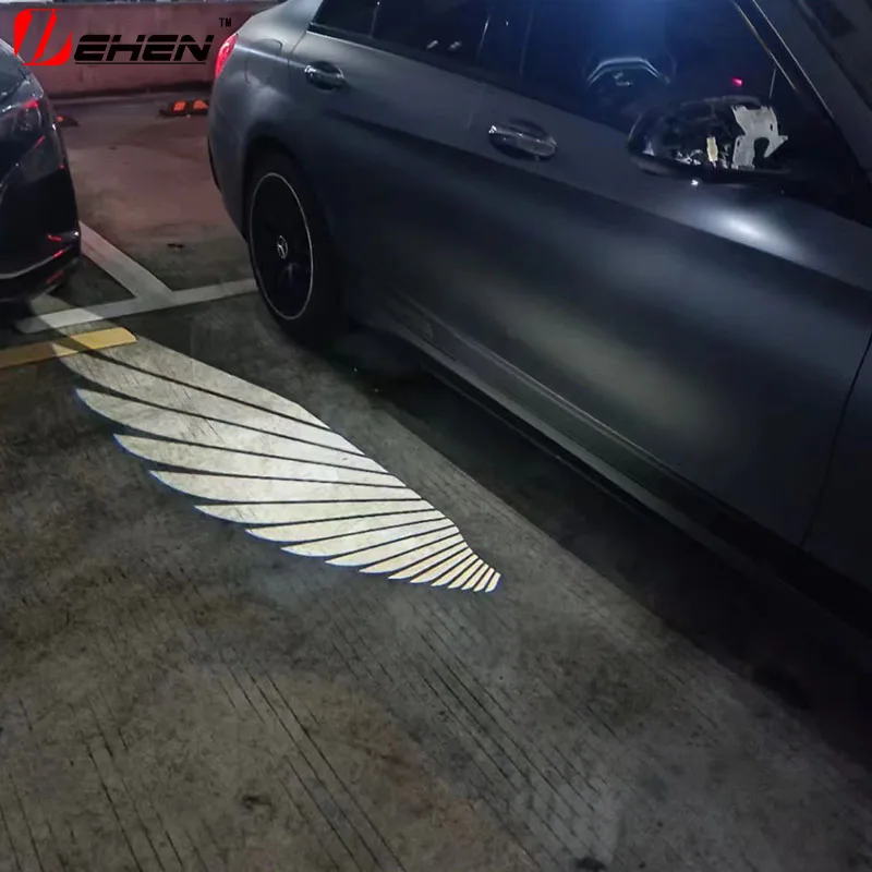 Carpet Lamp for Mercedes-Benz C Class W205 W253 GLC E Class W213 GT Welcome Light Rearview Mirror for AMG Light Angel Wing