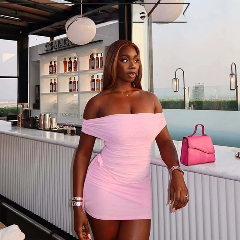 

Sexy Me Лоскутное платье на одно плечо Slim Fit с разрезом средней талии из полиэстера ort Sve Женское летнее платье Koko Diva