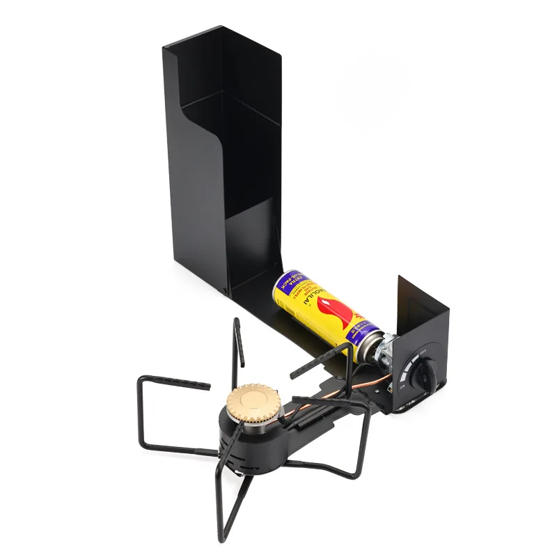 

Cassette stove folding portable outdoor camping picnic hot pot stove, windproof design