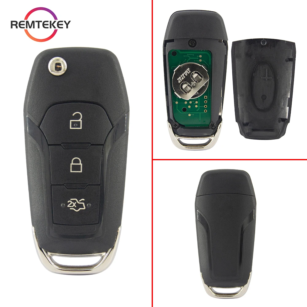 Remtekey Flip Smart Key Fob Afstandsbediening Voor Ford F150 Ranger 2015 - 2018 Escort Fusion 2013-2016 Id49 315/433/868/902Mhz