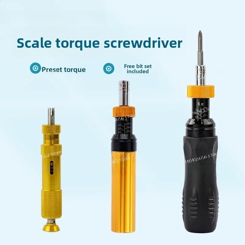 High Precision Scale Torque Screwdriver – Universal Adjustable Preset Torque Driver for Electronics/DIY Repair