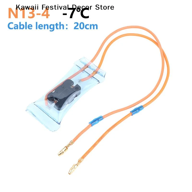 【K】1Pcs Bimetal Refrigerator Defrost Thermostat Bimetallic Replacement 2 Wire N13-4 8115 Degrees Fridges Defrost Thermostator
