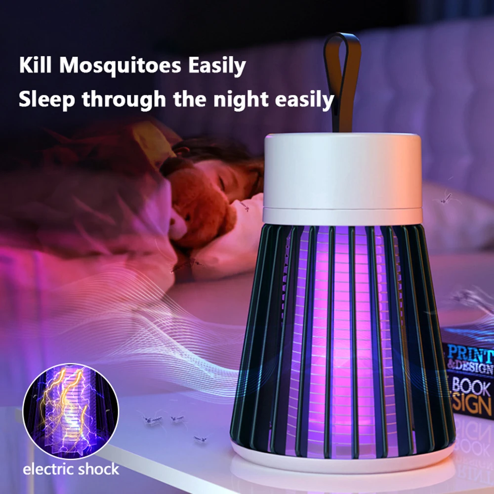 Xiaomi-Lámpara antimosquitos de descarga eléctrica, luz UV antimosquitos para exteriores, iluminación de Camping, recarga USB, repelente de mosquitos