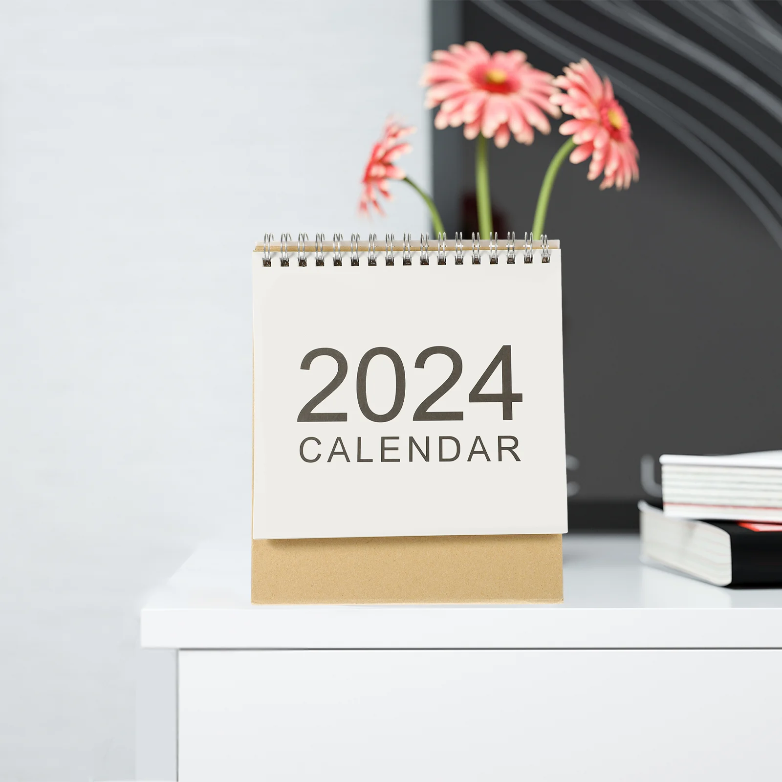 

Decor Easel Tabletop 2023 2024 Calendar Pocket Novelty Paper Ornaments Exquisite Desk Work Home