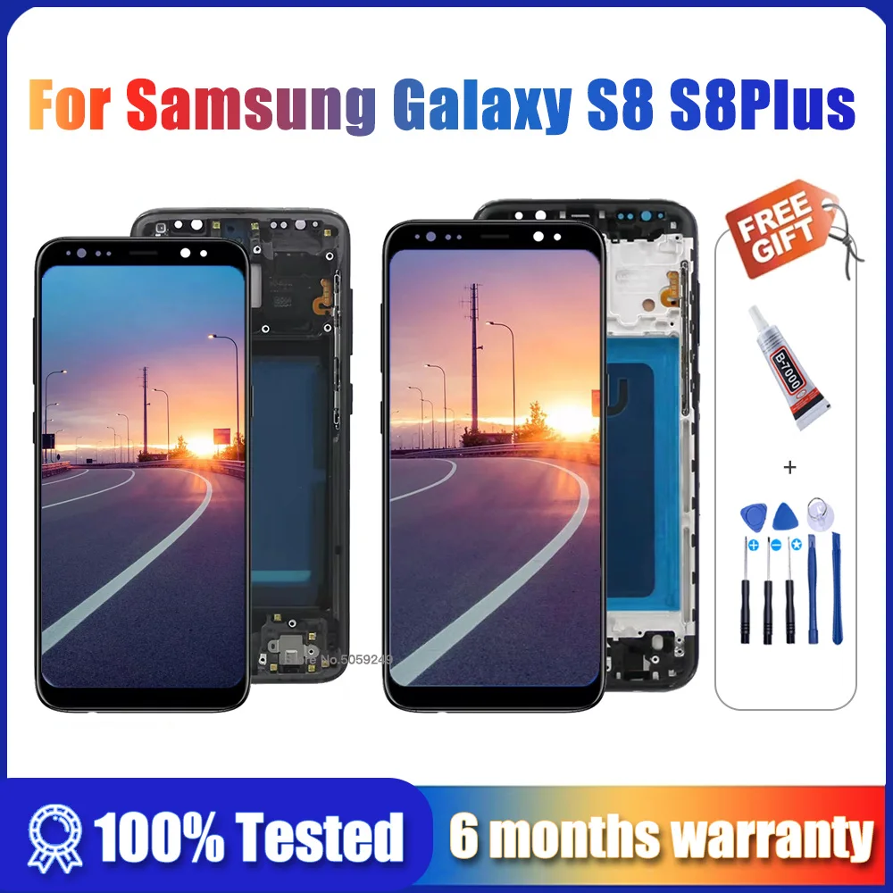 

Новый ЖК-дисплей incell для Samsung S8 дисплей G950 G950F SM-G950FD для Samsung Galaxy S8 Plus G955 G955F дисплей сенсорный экран дигитайзер