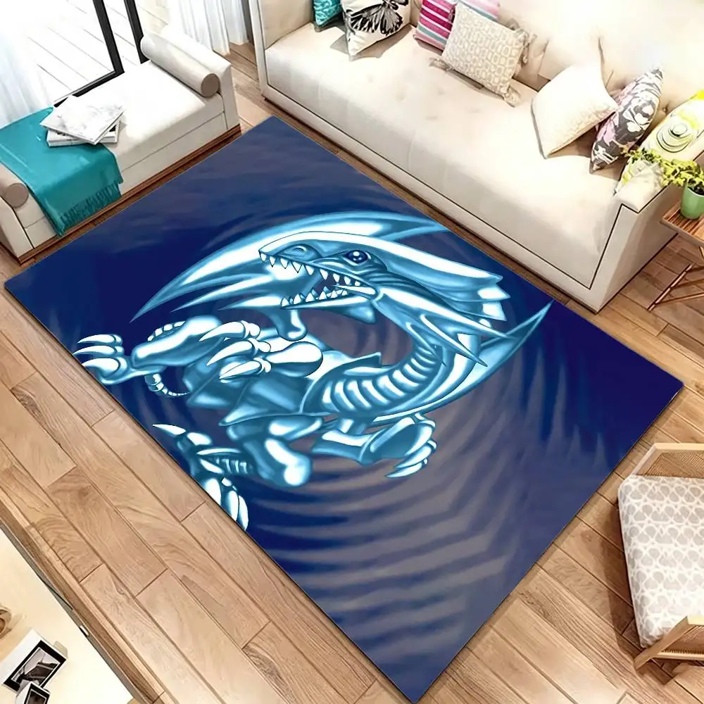 Magician Blue Eyes White Dragon YUGIOH Floor Mat Rugs Soft Bedroom Floor Anti-skid Household Carpets