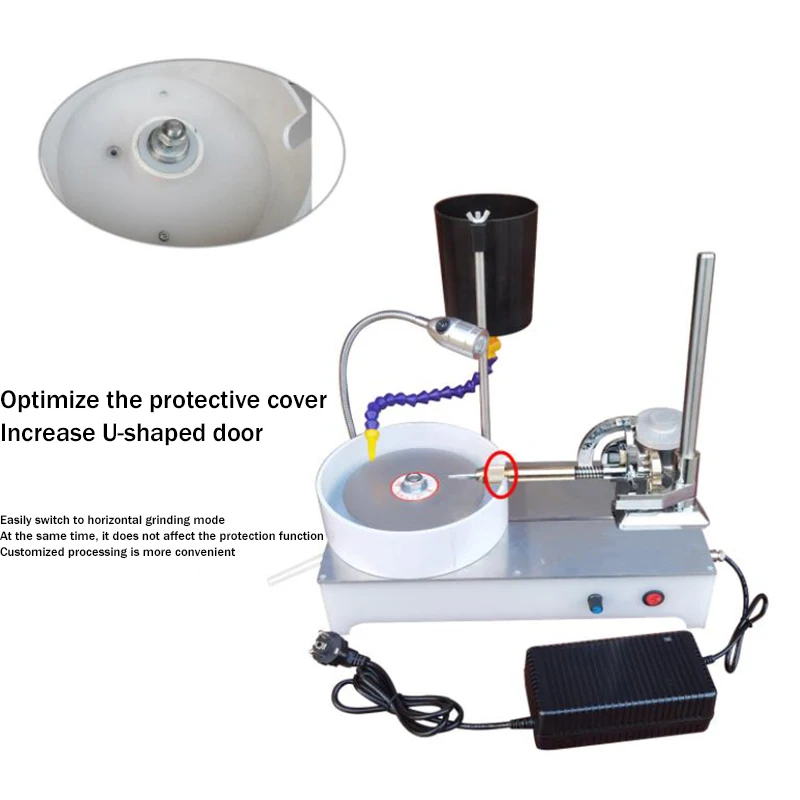120W ステンレス鋼研磨機 宝石研磨機 翡翠加工機器