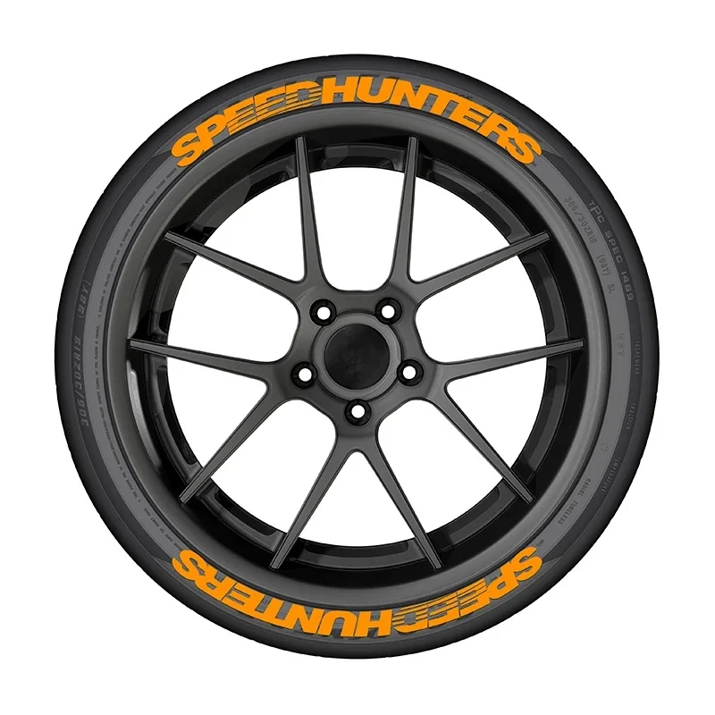2Pcs SPEEDHUNTERS 3D Car Tire Letter Decals, Waterproof No Glue Design, Universal Wheel Rim Styling Decor Stickers For One Tire