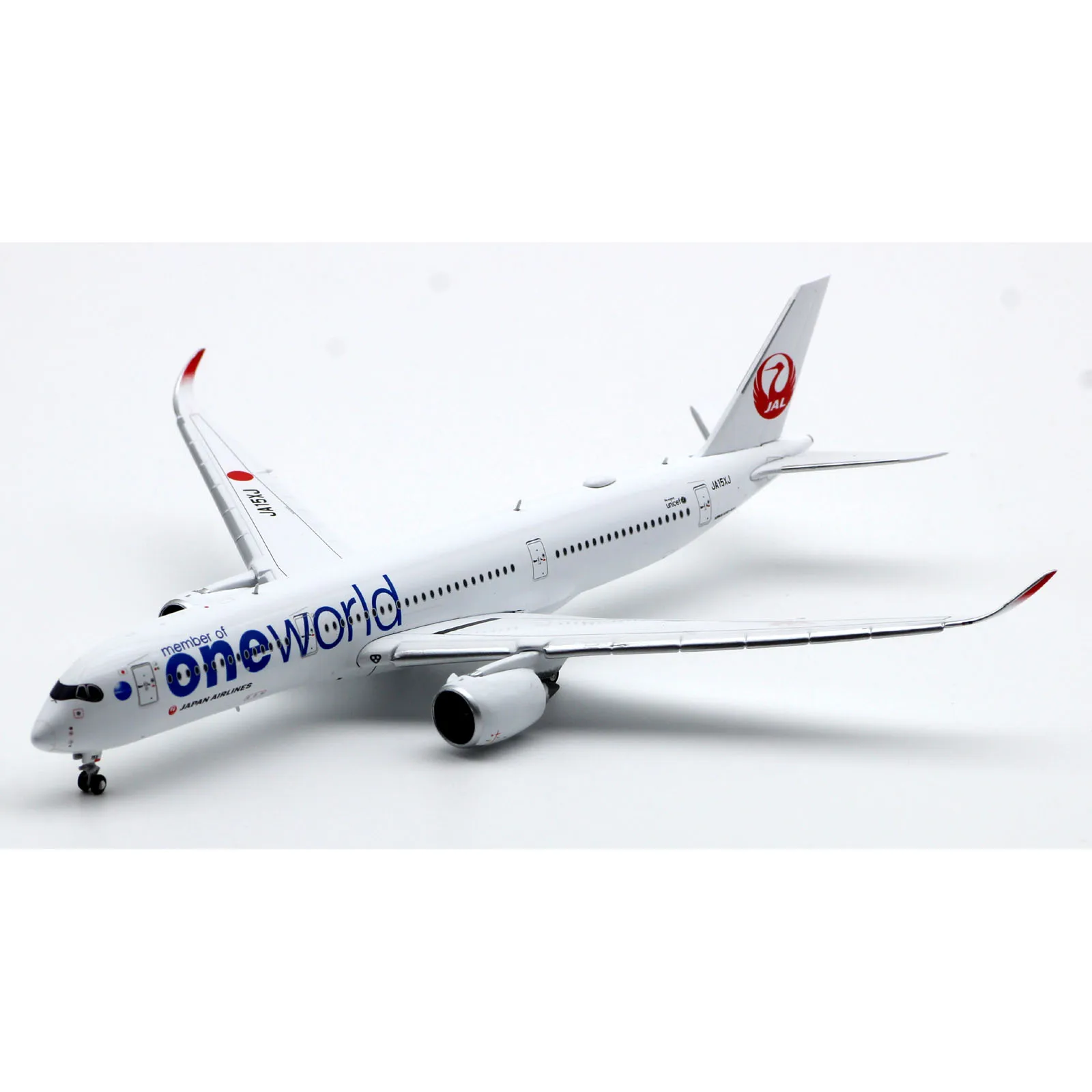 SA4003A سبيكة تحصيل طائرة JC أجنحة 1:400 اليابان طيران JAL ايرباص A350-900XWB دييكاست طائرة نموذج JA15XJ رفرف أسفل