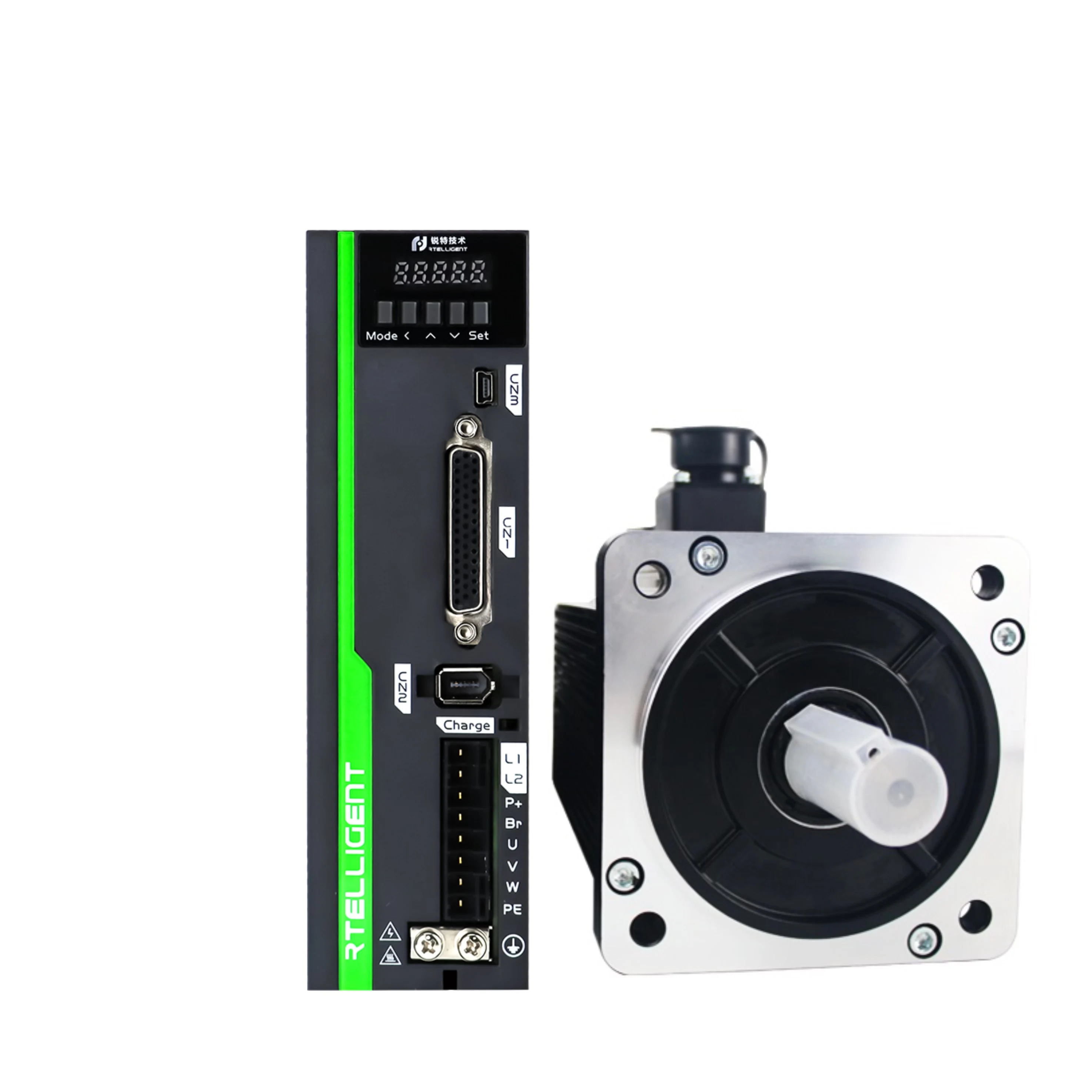 

Nema42 1.2KW 1.5KW 1.8KW 17Bit 23Bit Optical Multi Absolute Encoder 3000rpm RS485 Kit AC Servo Motor With Driver