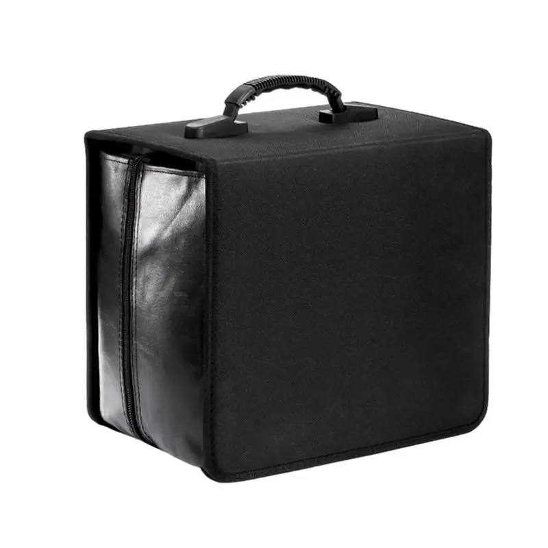 

【EFFICIENT 】 Держатель для компакт-дисков DVD на молнии, хранилище для компакт-дисков емкостью 520, портативный большой медиа-кошелек для карт