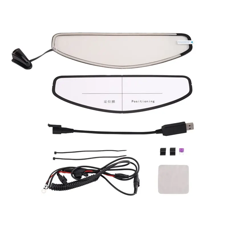 For Helmet Anti-Fog Visor Electric Heating Film-Winter Motorcycle Ultra Clear Lens Patch Film 265X88mm